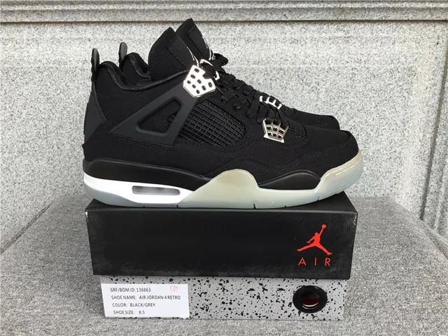Air Jordan 4 Retro Black/Grey