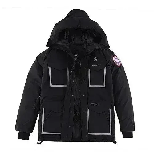 Canada Goose Expedition Parka Black with Reflective Trim