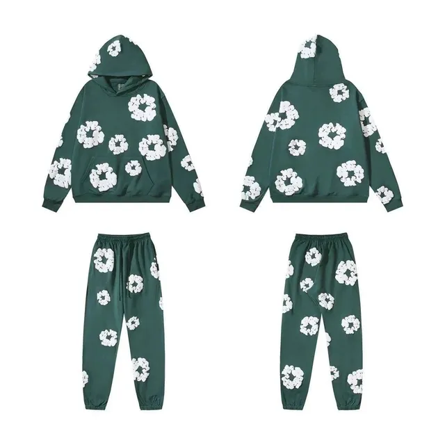 Denim Tears Hoodie and Joggers Set Floral Print