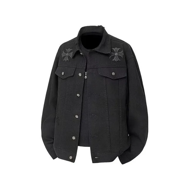 Chrome Hearts Denim Jacket Cross Embroidery