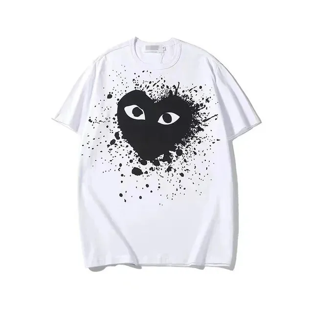 Comme des Garçons Heart Tee Splatter Print