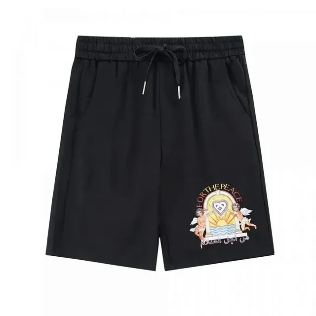 Corteiz Drawstring Shorts For The Peace Graphic