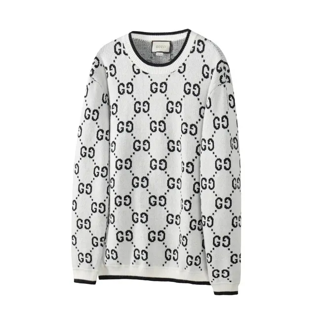 Gucci GG Knit Sweater Monogram Intarsia