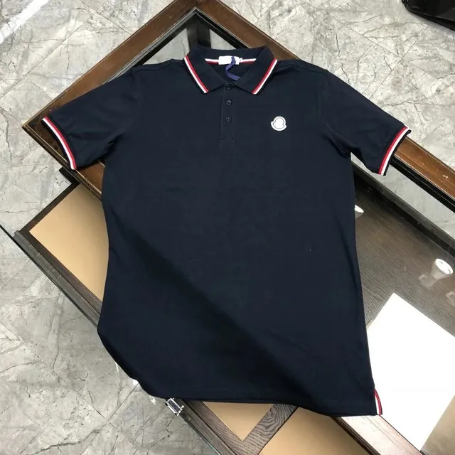 Moncler Polo Shirt Tri-Color Trim