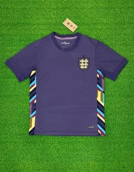 England National Team × Umbro England Home Jersey Purple with Striped Sleeves