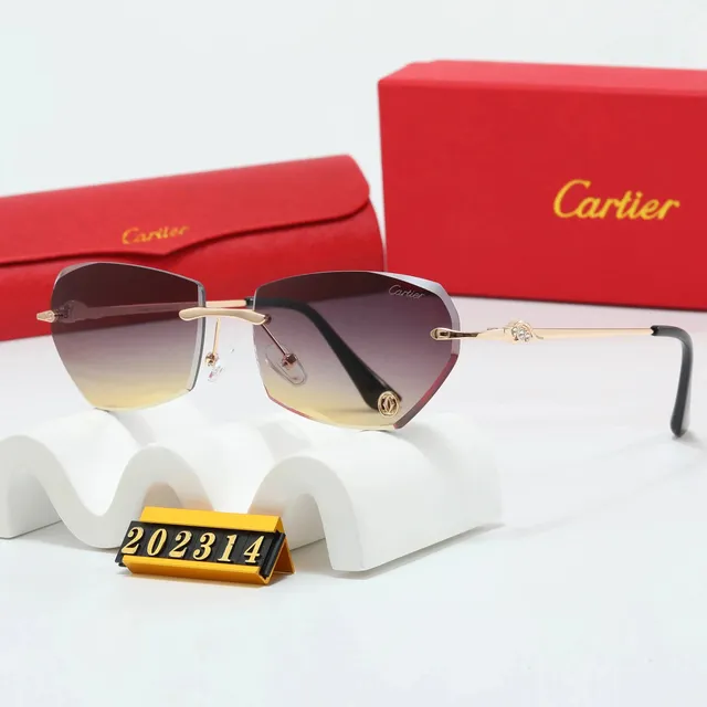 Cartier Sunglasses Gradient Lens with Gold Frame
