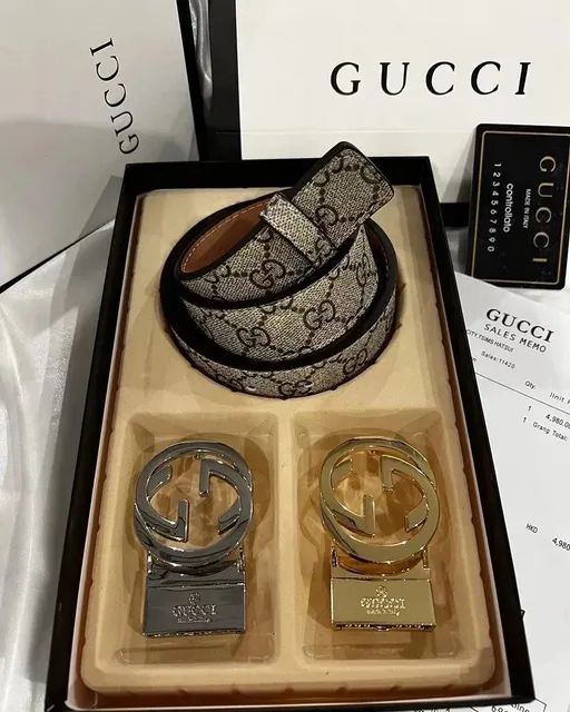 Gucci GG Marmont Belt Monogram Canvas with Interlocking G Buckle