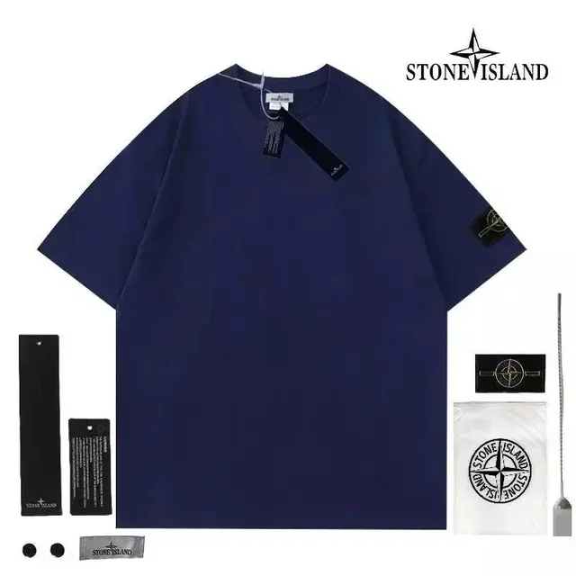 Stone Island T-Shirt Compass Logo Sleeve Patch