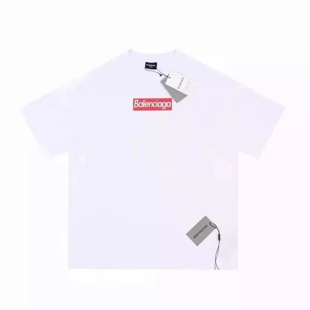 Balenciaga Logo T-Shirt Red Box Logo