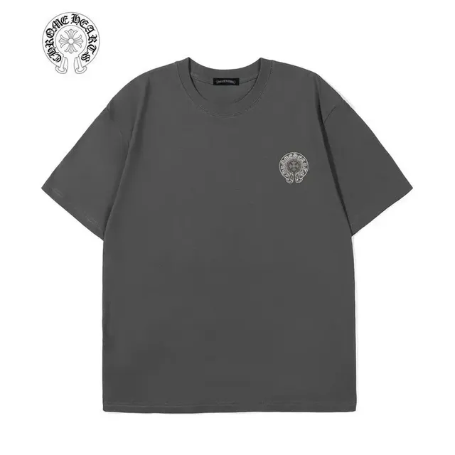 Chrome Hearts Short-Sleeve T-Shirt Embroidered Logo