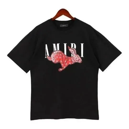 Amiri Graphic Tee Bandana Rabbit Print