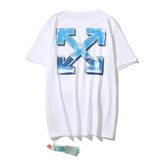 Off-White Arrow Graphic Tee Iridescent Blue Arrow