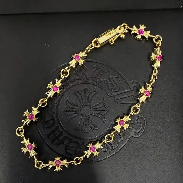 金色粉钻手链18cm