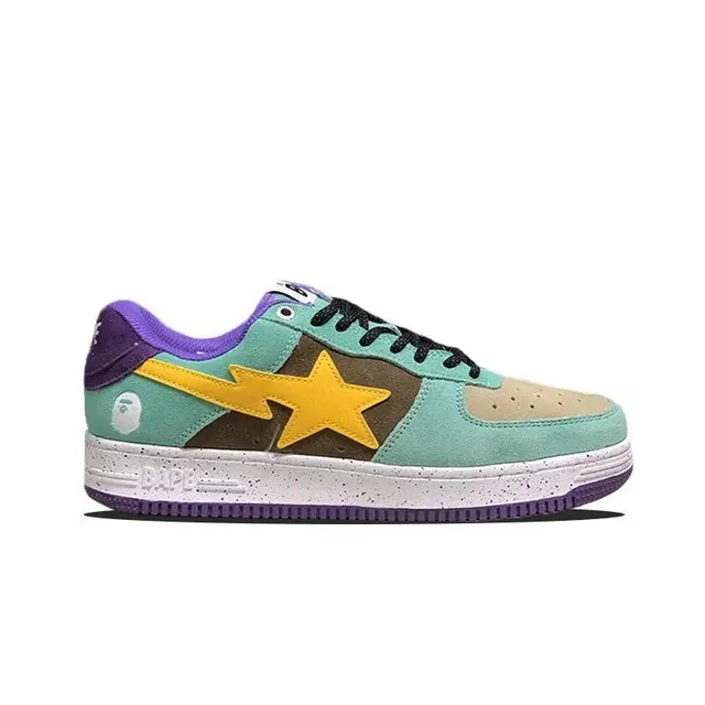 BAPE Shark Dunk Mint Purple Yellow