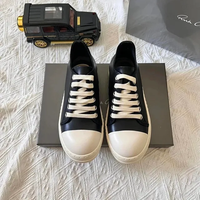 Rick Owens Low Top Sneaker Black and White