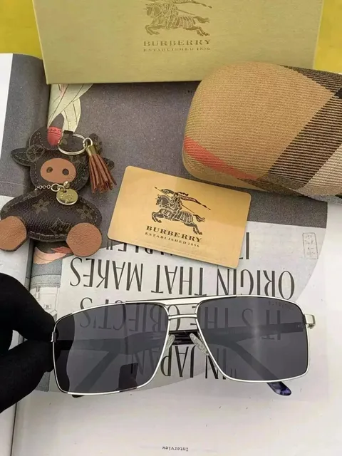 Burberry Aviator Sunglasses Metal Frame
