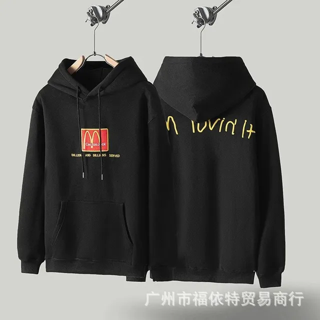Hooded Sweatshirt McDonald's Logo Print