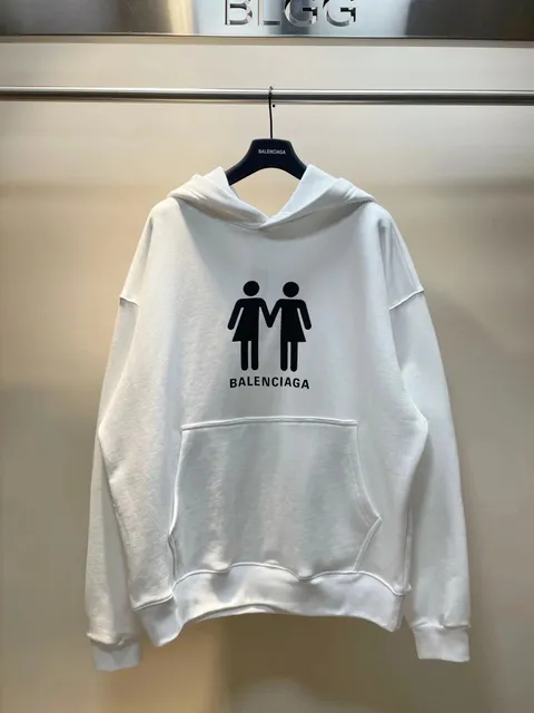 Balenciaga Hoodie Two Figures Logo