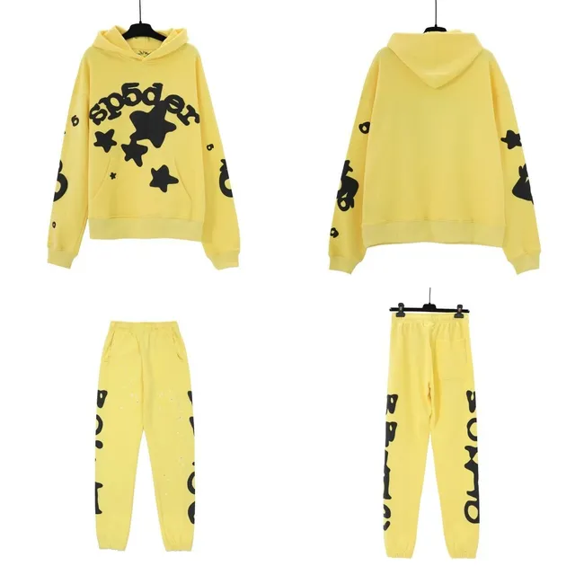 Sp5der Hoodie and Joggers Set Star Print