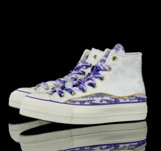 Converse Chuck Taylor All Star High Purple Floral Print