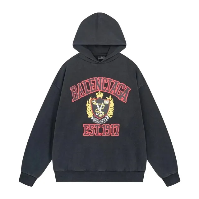 Balenciaga Hoodie Arch Logo Shield