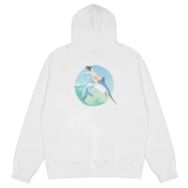 Gallery Dept. Hoodie Mermaid Dolphin Graphic