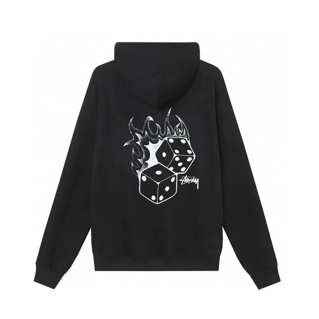 Stüssy Hoodie Flaming Dice Print