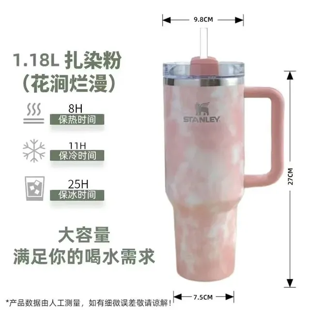Stanley Quencher Tie-Dye Pink