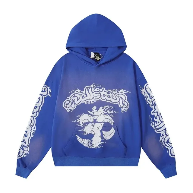 Hellstar Oversized Hoodie Om Symbol Print