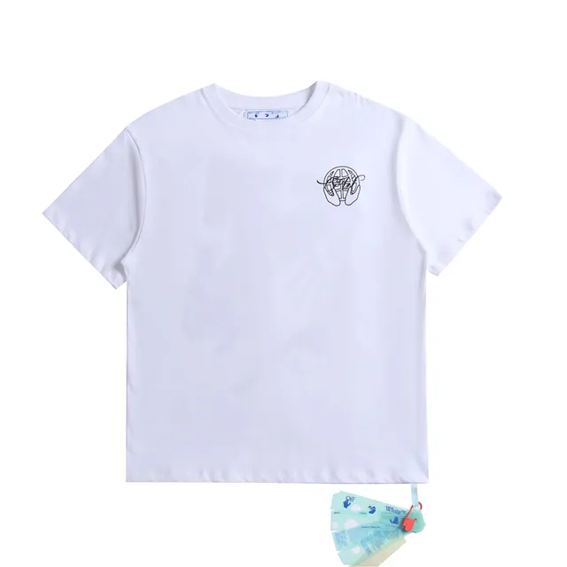 Off-White Graphic Tee Globe Print