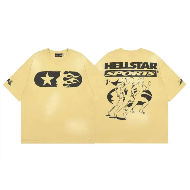 Hellstar Graphic Tee Running Skeleton Print