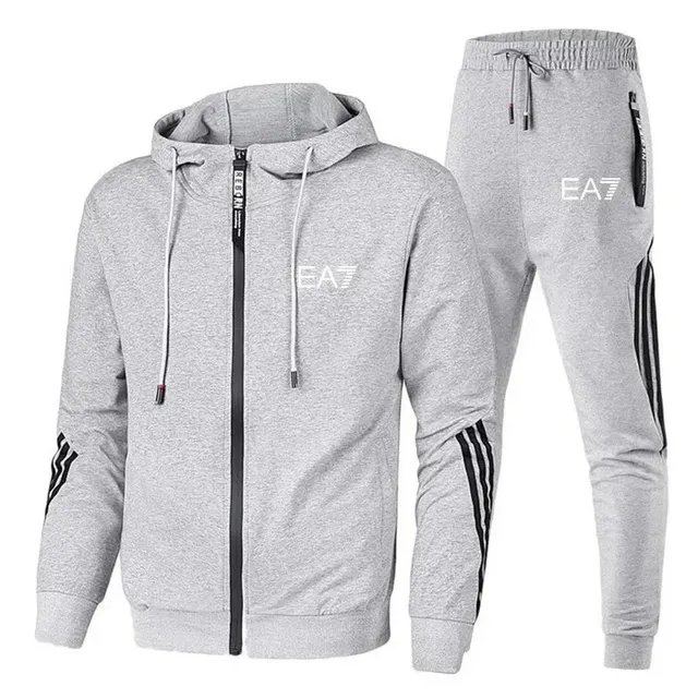 Emporio Armani EA7 Tracksuit Heather Grey