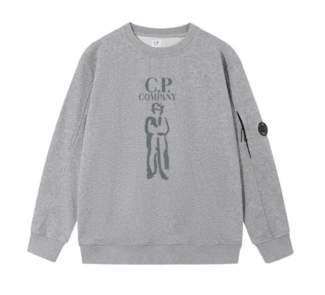 C.P. Company Crewneck Sweatshirt Logo Print with Goggle Detail