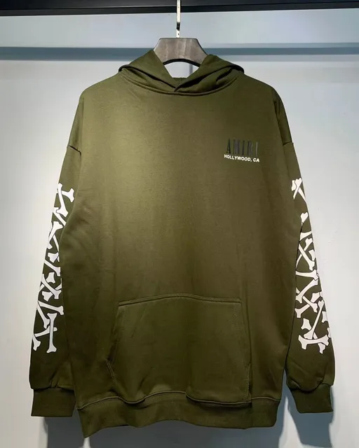 Amiri Hooded Sweatshirt Bone Print