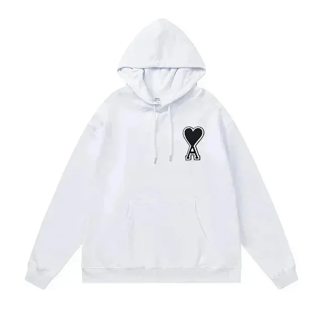 Off-White Hooded Sweatshirt Heart Logo