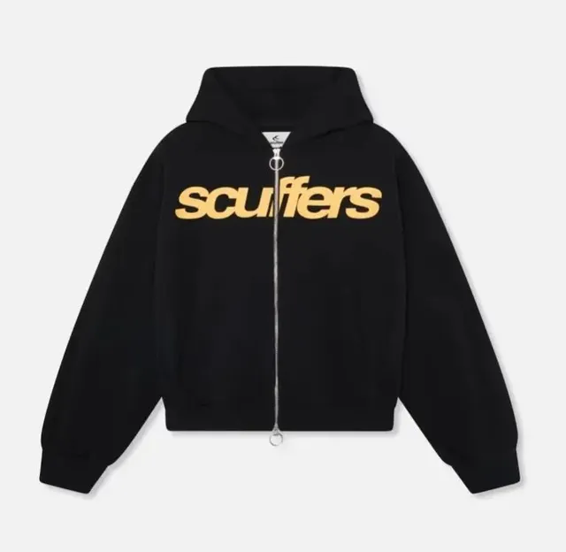 Scuffers Zip-Up Hoodie Gold Logo