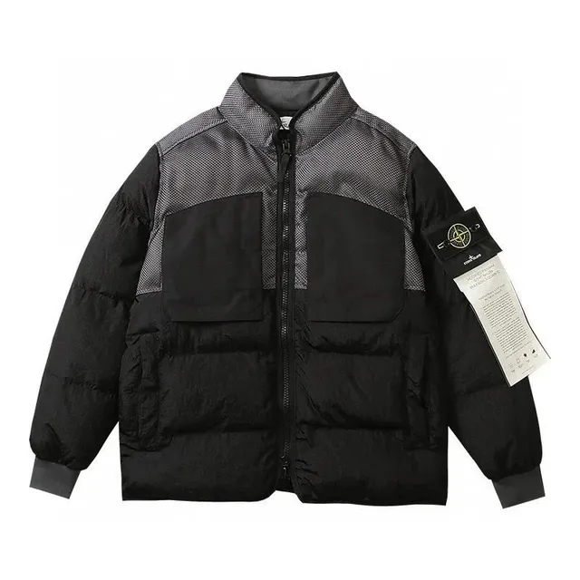 Stone Island Padded Jacket Mesh Panel