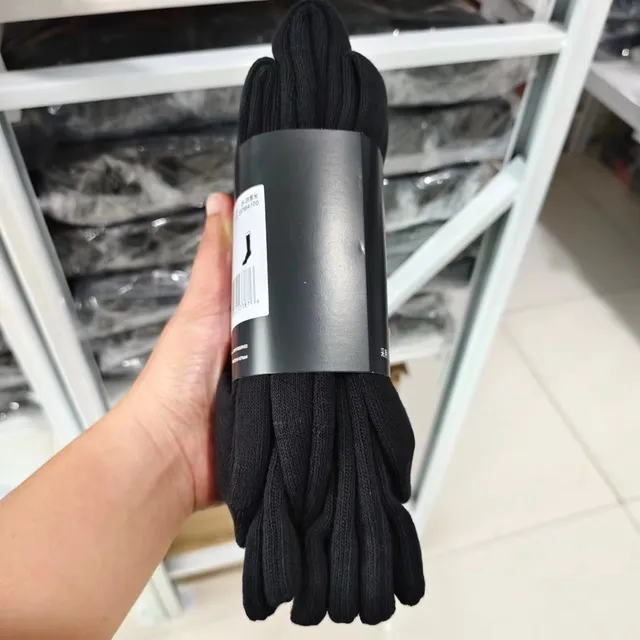 毛巾底长筒黑色
