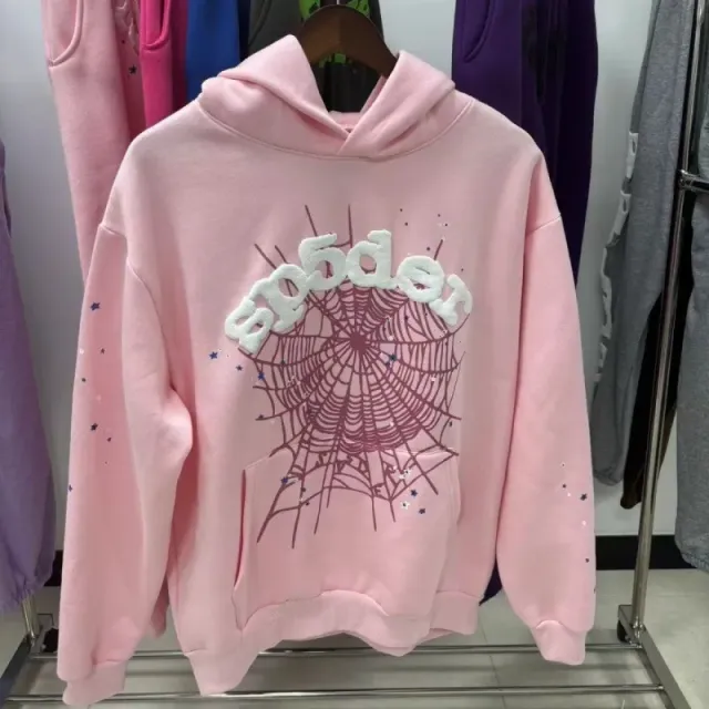Sp5der Hooded Sweatshirt Spiderweb Embroidery