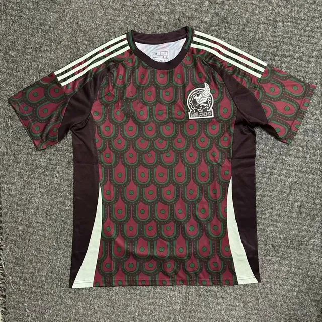 Adidas Mexico National Team Jersey Peacock Scale Pattern