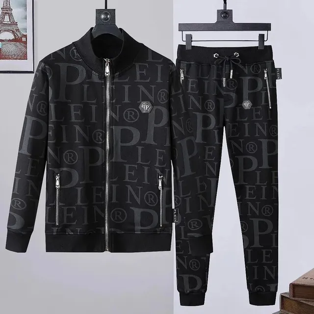 Philipp Plein Logo Print Track Set All-Over PP Monogram