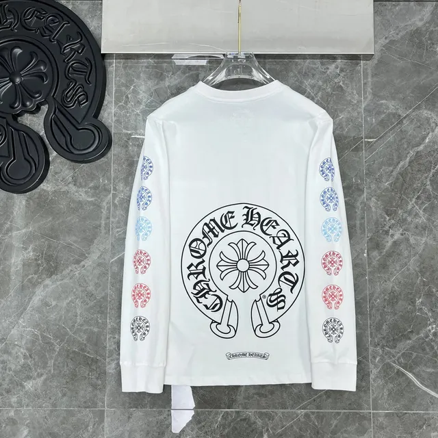 Chrome Hearts Long Sleeve Tee Multi-Logo Print