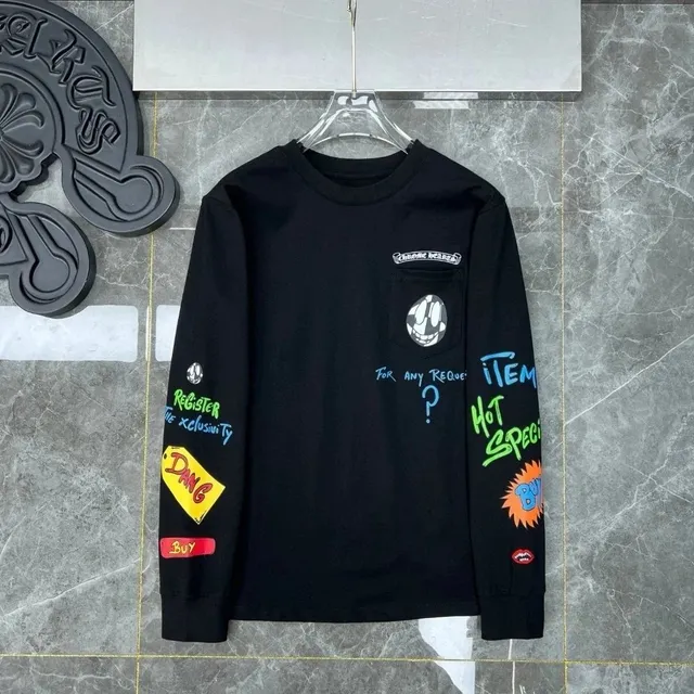 Chrome Hearts Long Sleeve Tee Graffiti Pocket