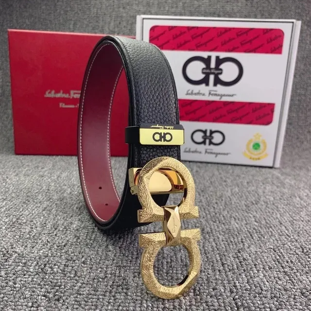 Ferragamo Gancini Belt Double Gancini Buckle