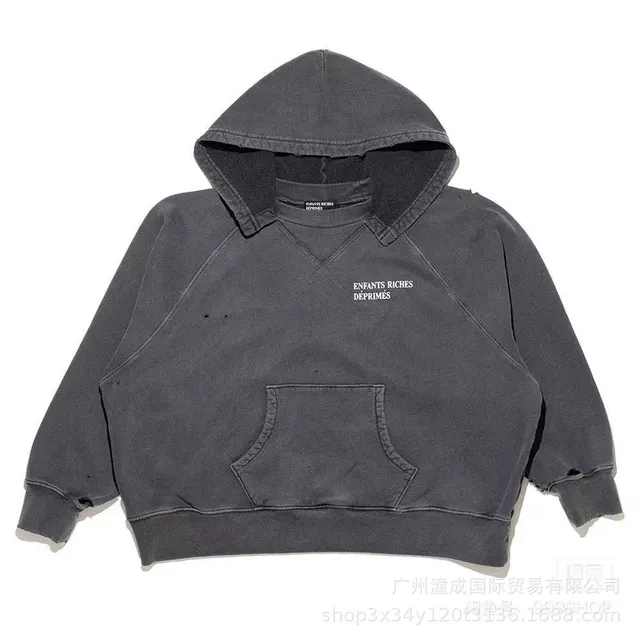 Enfants Riches Déprimés Raglan Hoodie Distressed
