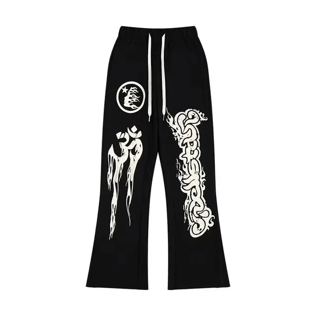 Hellstar Track Pants Flame Print