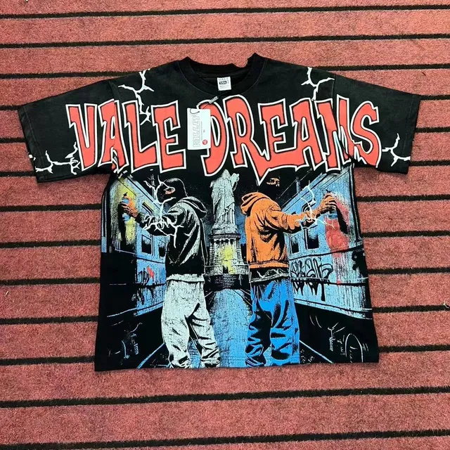 Vale Forever Graphic Tee Vale Dreams Graffiti Print