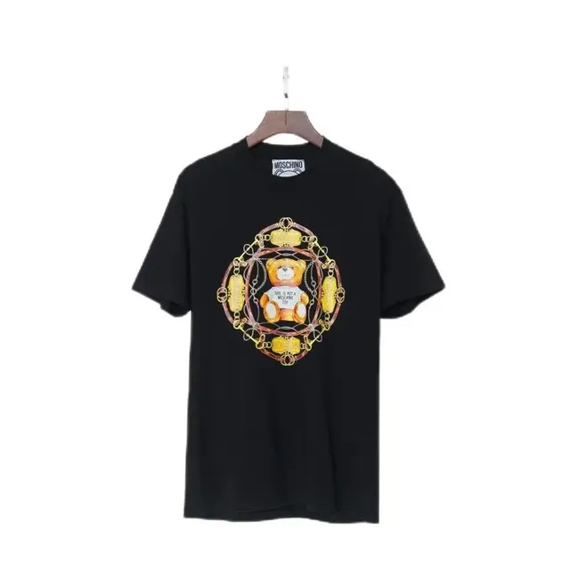 Moschino Graphic Tee Teddy Bear Chain Print
