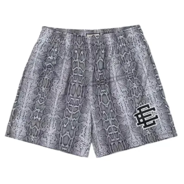 Eric Emanuel Snake Print Shorts Grey Snake Print