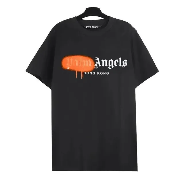 Palm Angels Graphic Tee Hong Kong Spray Can
